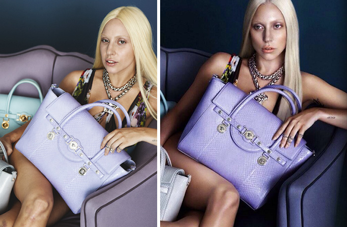 Звезды до и после фотошопа: Леди Гага