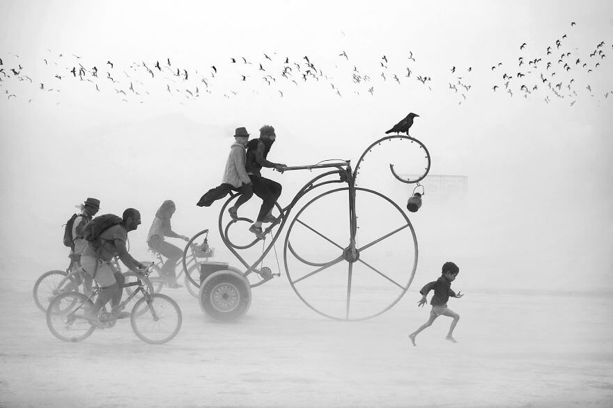 Сюрреалистичные фотографии фестиваля Горящий Человек (Burning Man), от Виктора Хабчи