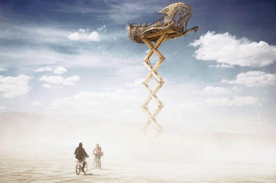 Сюрреалистичные фотографии фестиваля Горящий Человек (Burning Man) от Виктора Хабчи