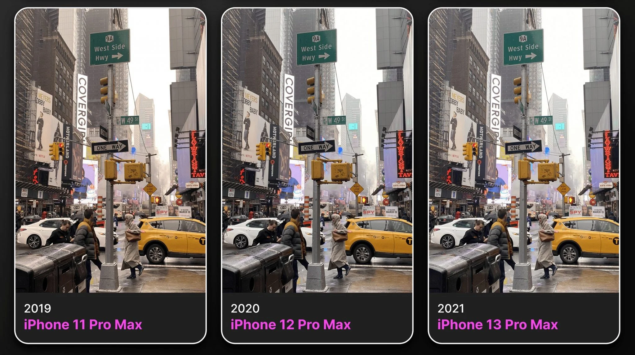 Сравнение качества фото сделанных на камеру iPhone 11 Pro Max, iPhone 12 Pro Max и iPhone 13 Pro Max