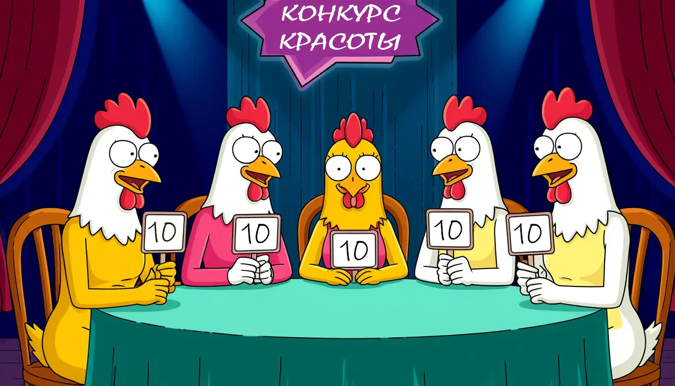Курицы предпочитают красивых людей